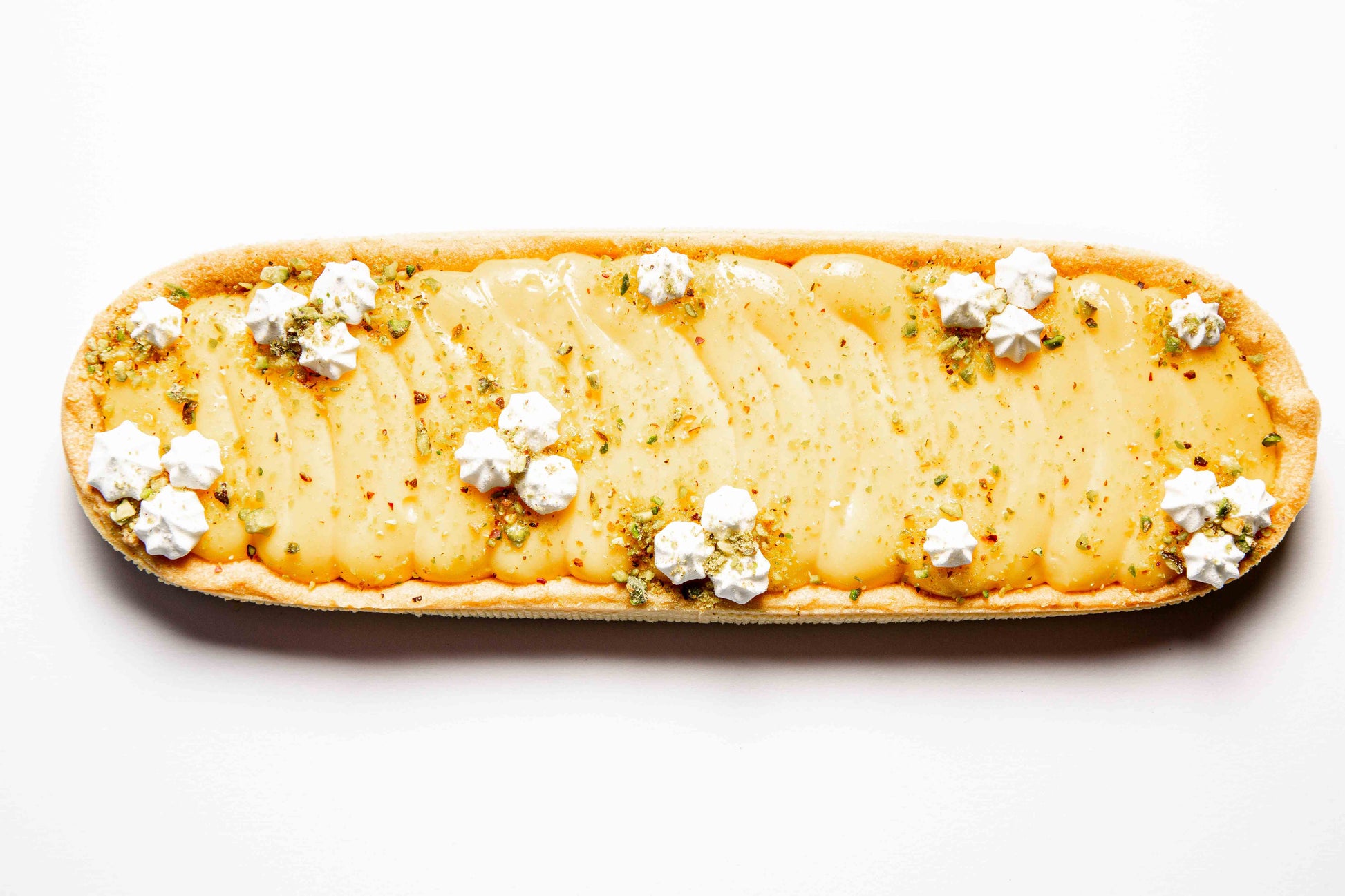 Sharing Tart Lemon Tart with baby meringue