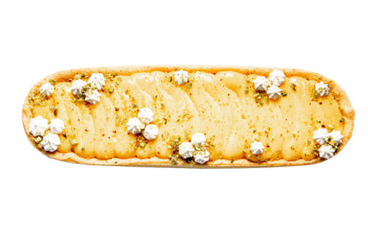 Sharing Tart Lemon Tart with baby meringue