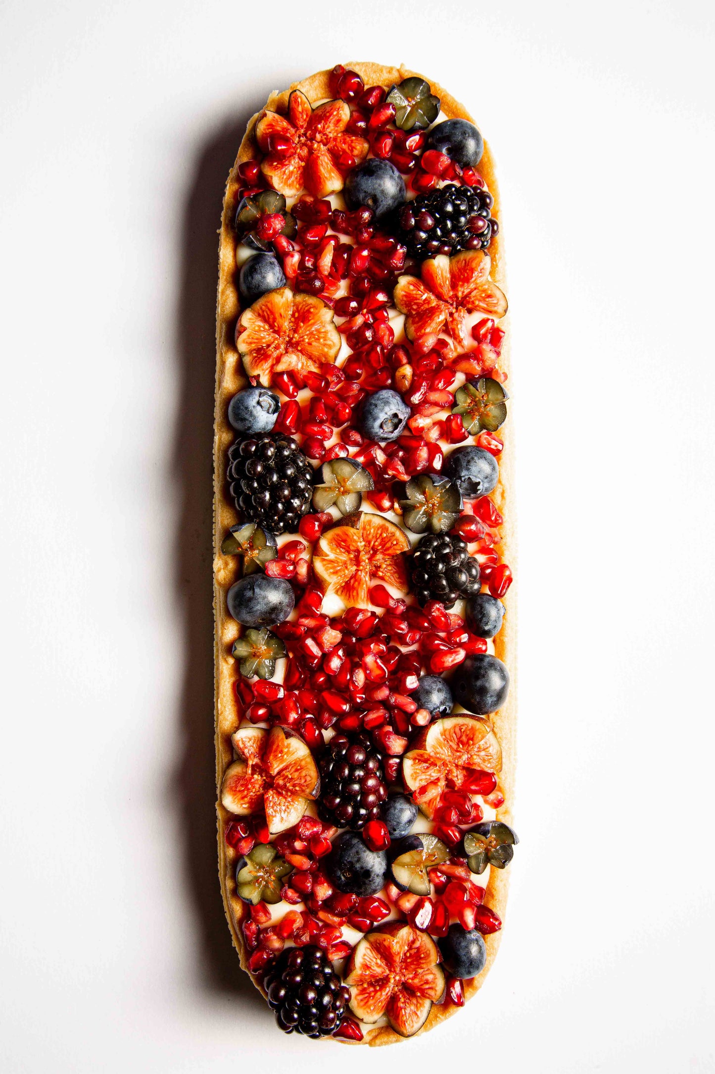 Sharing Tart Vanilla Bean Custard with fresh fruit
