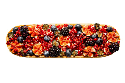 Sharing Tart Vanilla Bean Custard with fresh fruit